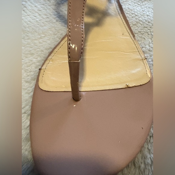 Enzo Angiolini Mauve Patent Leather Gladiator Sandals Flats Shoes 10 - Picture 5 of 9